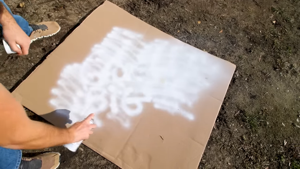 create a reflector with white spray paint to avoid light seepage